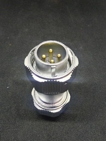WY20J4TE IP67 Metal Bayonet Kablo Tipi Konnektör