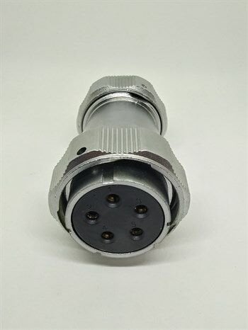 WY40K5TE IP67 Metal Bayonet Kablo Tipi Konnektör