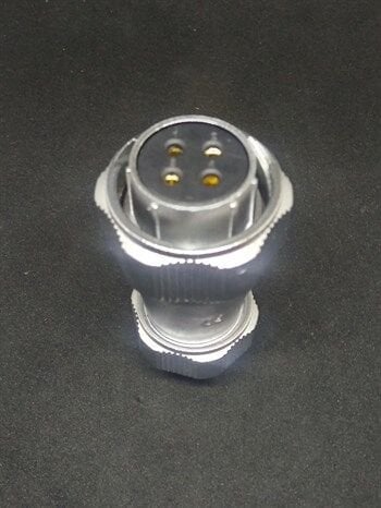 WY24K4TE IP67 Metal Bayonet Kablo Tipi Konnektör