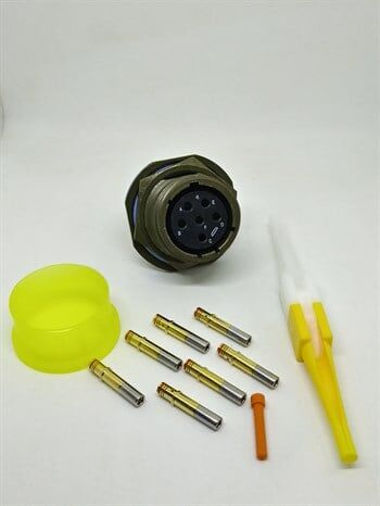 D38999/24WE6SB Jum Nut Receptacle Panel Tipi Dişi Konnektör