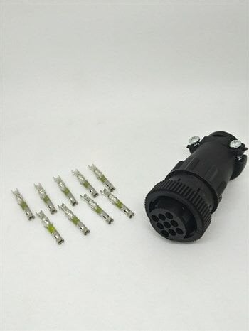 206708-1 Amp 9 Pin Kablo Tipi Dişi Konnektör