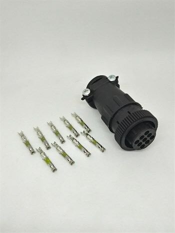 206708-1 Amp 9 Pin Kablo Tipi Dişi Konnektör