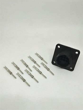 206705-1 Amp 9 Pin Erkek Panel Tipi Konnektör