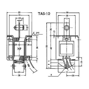 TAS-10N 220 VAC İtme Çekme Bobini