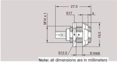 PKB.M0.7GL.LG 7 Pinli Panel Tipi Dişi Konnektör