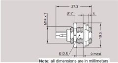 PKB.M0.8GL.LG 8 Pinli Panel Tipi Dişi Konnektör