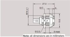 PKC.M1.0GL.LG 10 Pinli Kablo Tipi Dişi Konnektör