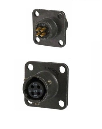 MS3112E 8-4S Shell Panel Tipi Askeri Konnektör