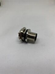 M12 5 Pin Panel Erkek Konnektör - Arkadan Somunlu