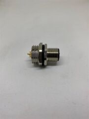 M12 5 Pin Panel Erkek Konnektör - Arkadan Somunlu