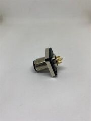 M12 5 Pin Panel Erkek Konnektör -  Kare Flanş