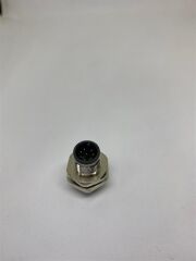 M12 8 Pin Panel Tipi Erkek Konnektör Arkadan Somunlu