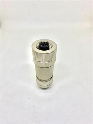 M12 5 Pin Metal Kasa Kablo Tipi Dişi Konnektör