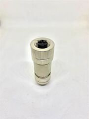 M12 5 Pin Metal Kasa Kablo Tipi Dişi Konnektör