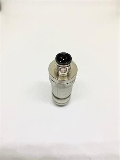 M12 5 Pin Metal Kasa Kablo Tipi Erkek Konnektör