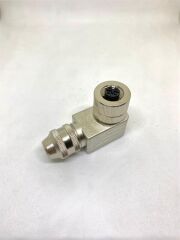 M12 5 Pin 90 Derece Dişi Metal Konnektör