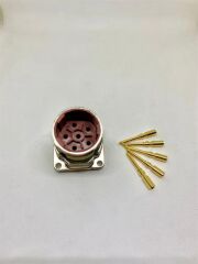 M23 6 Pin Panel Tipi Erkek Konnektör