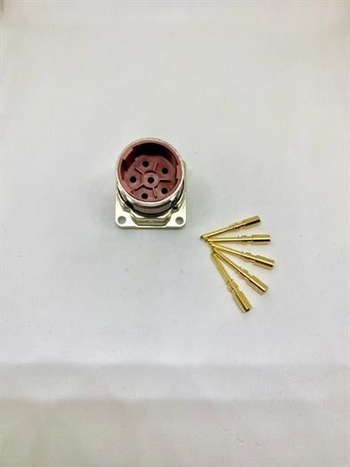 M23 6 Pin Panel Tipi Erkek Konnektör