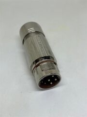 M23 8 Pin (4+4) Karşıt Kablo Tipi Erkek Konnektör