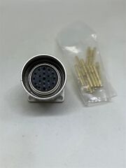 M23 19 Pin Panel Tipi Bilezikli Dişi Konnektör