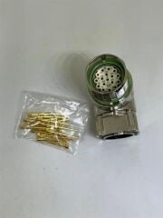 M23 17 Pin(E) 90Derece Panel Tipi Erkek Konnektör