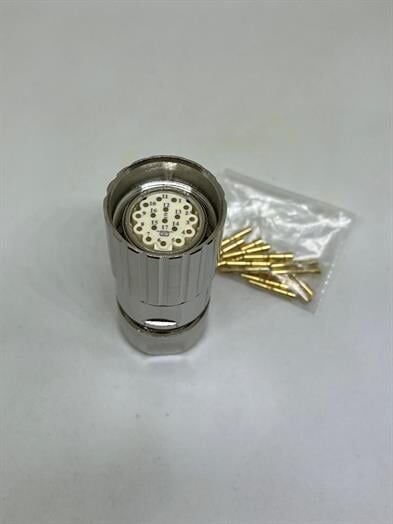 M23 17 Pin Kablo Tipi Dişi Konnektör