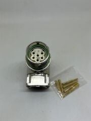 M623 6 Pin 90Derece Panel Tipi Erkek Konnektör